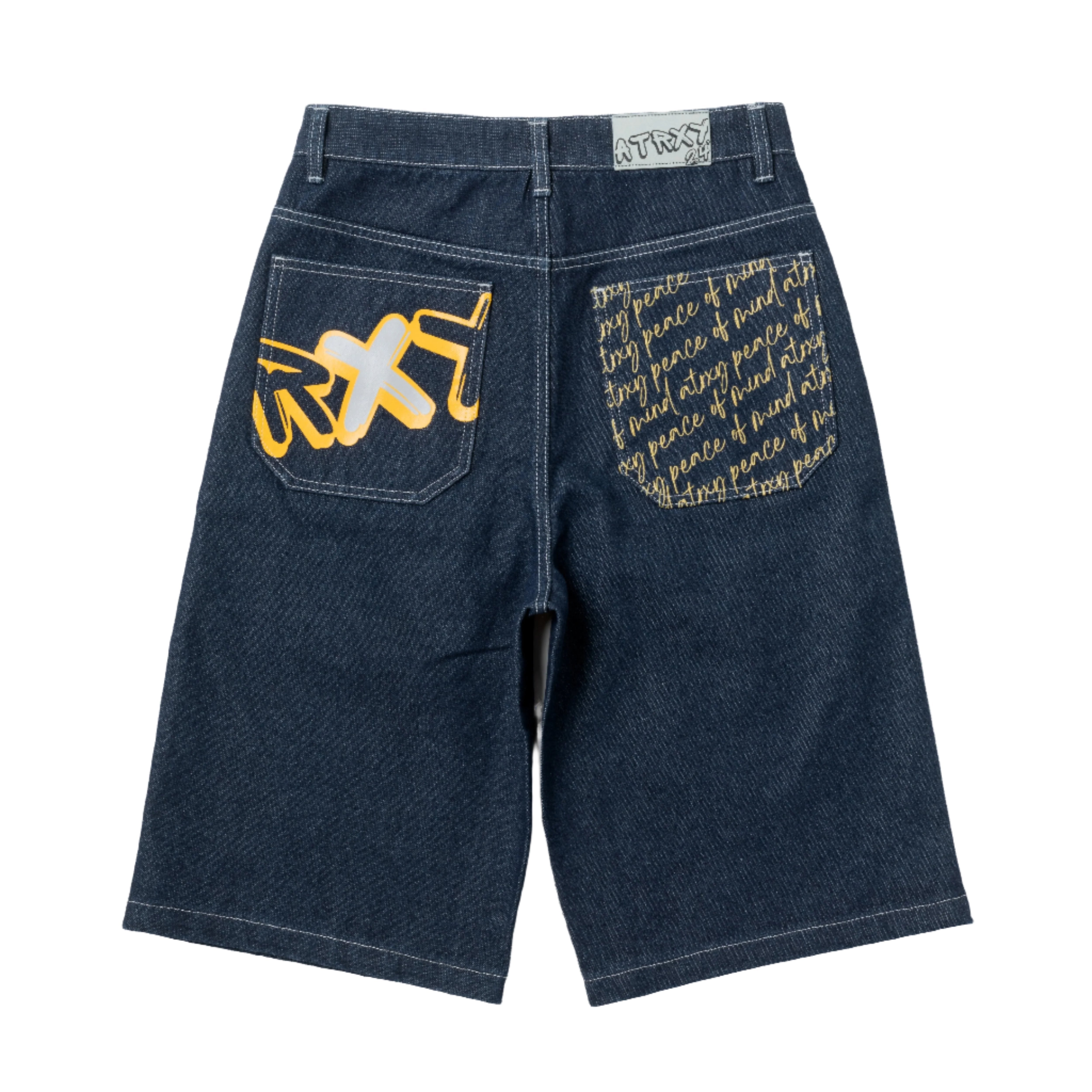 Graffiti Denim Jorts - Heavyweight Streetwear - ATRXY LONDON