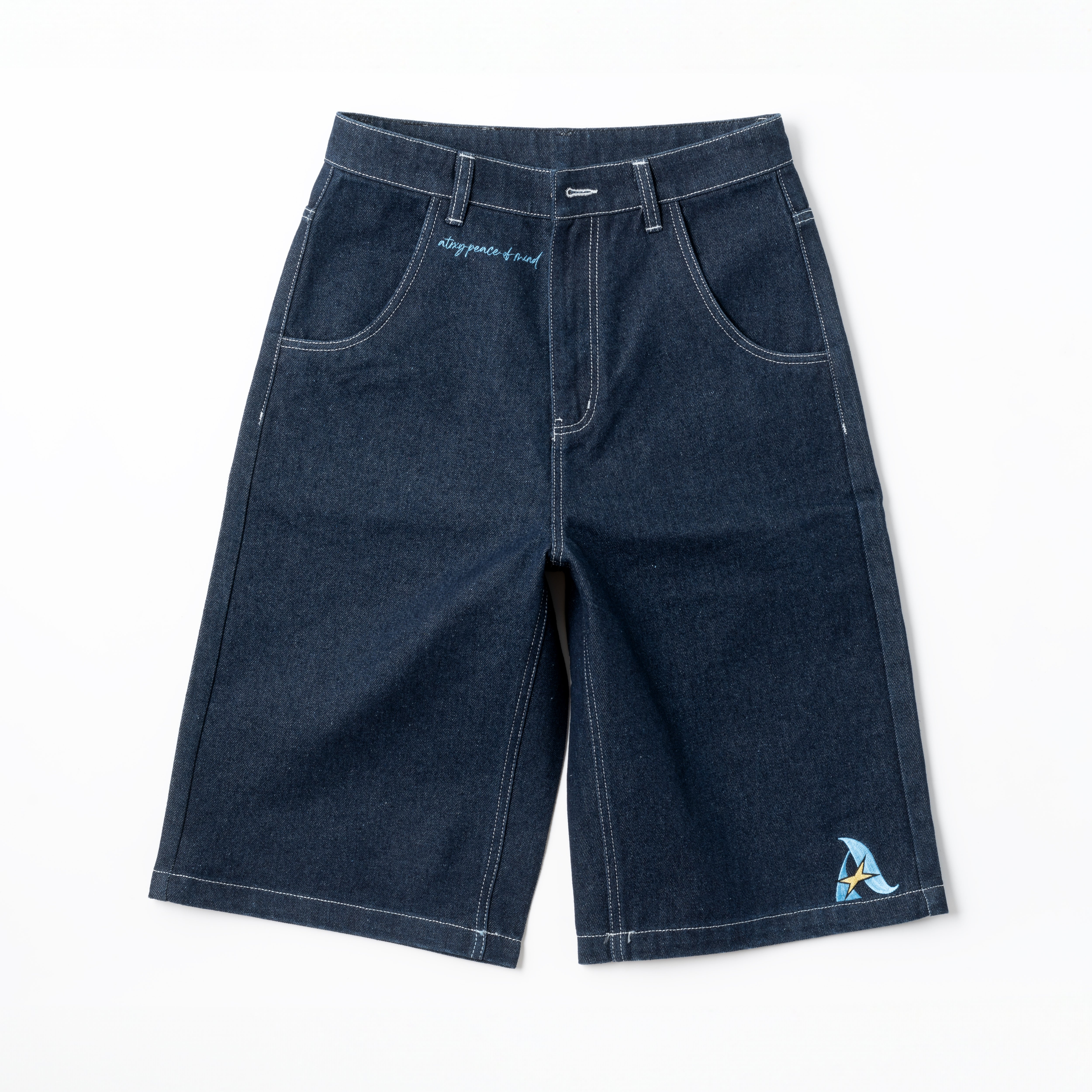 Graffiti Denim Jorts - Heavyweight Streetwear - ATRXY LONDON